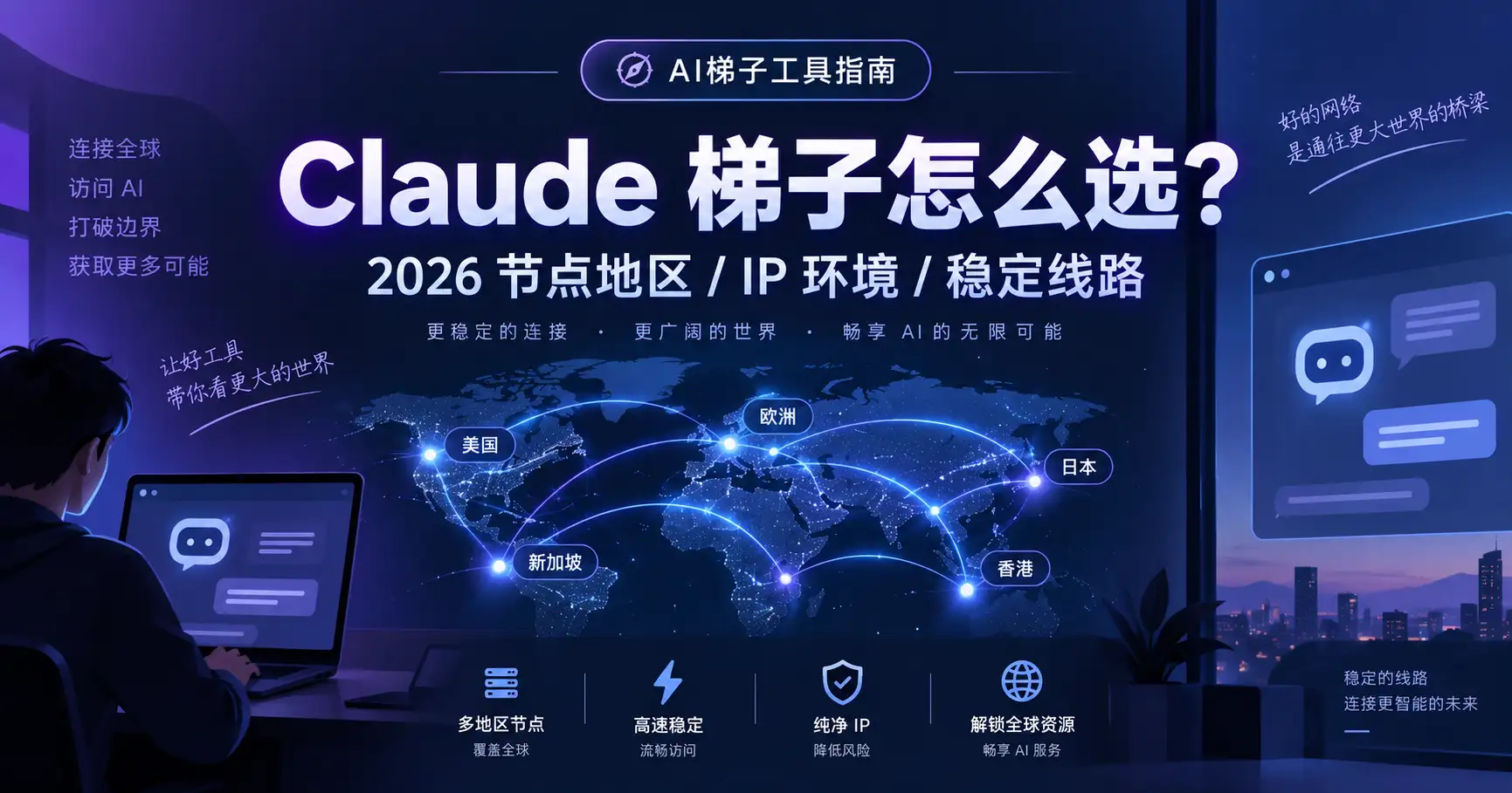 Claude需要梯子吗？2026 国内使用Claude的节点、IP与地区限制指南
